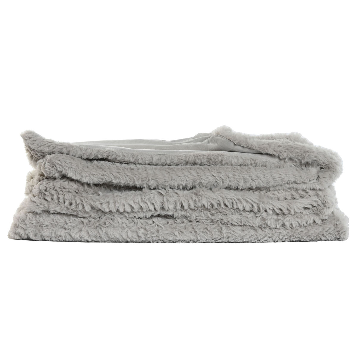 Coperta Home ESPRIT Grigio chiaro 220 x 240 x 1 cm